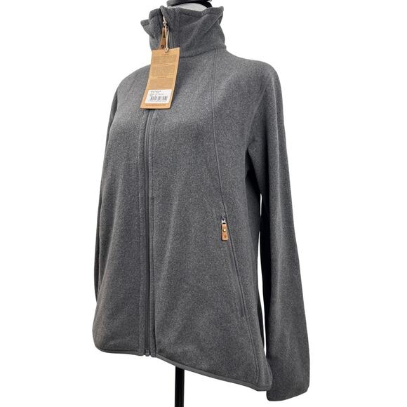 Fjallraven Stina Fleece Sweater Jacket Coat Ovik Women's M Dark Grey Zip Up - Picture 5 of 13